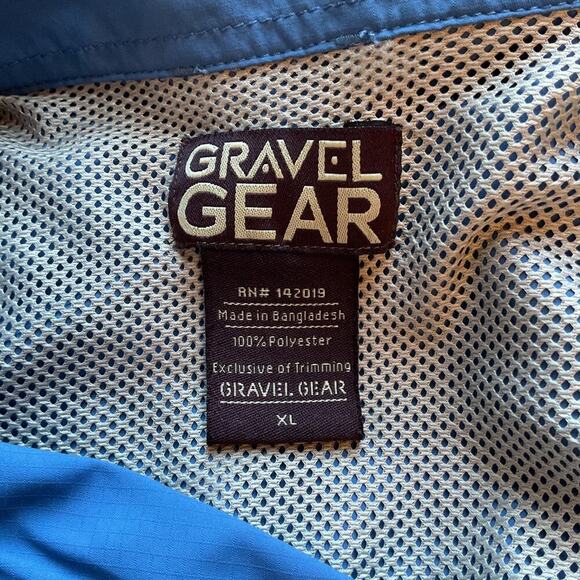 gravel Gear Blue Long Sleeve Button Fishing Hiking Vented Back & Sides Shirt XL - Picture 4 of 7